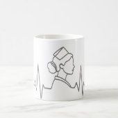 Minimalist Nurse Line Art Mug (Centre)