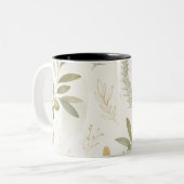Minimalist Olive & Rosemary Botanical Mug (Devant gauche)