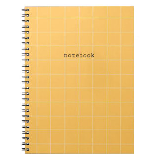Minimalist orange notebook notitieboek