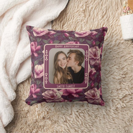 Minimalist Parents 1St Anniversary Throw Pillow  Kussen (Deken)