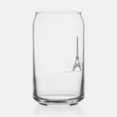 Minimalist Paris Skyline Line Art (Gauche)