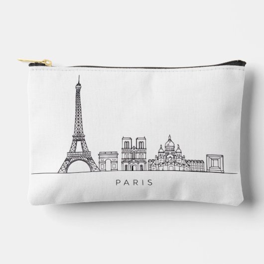 Minimalist Paris Skyline Line Art Etui (Voorkant)