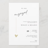 Minimalist Party Modern Engagement Invitation (Devant)