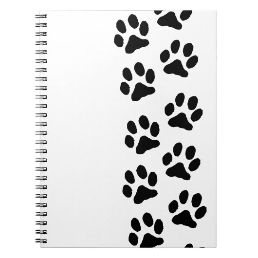 Minimalist Paw Print Notebook - Organizing with Pe Notitieboek (Voorkant)