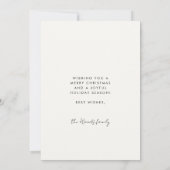 Minimalist Peace Love Joy 3 Fotocollage Feestdagenkaart (Achterkant)