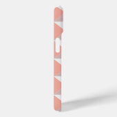 Minimalist Peach Geometric Pattern Case-Mate iPhone Case (Achterkant / Rechts)