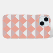 Minimalist Peach Geometric Pattern Case-Mate iPhone Case (Achterkant (horizontaal))
