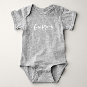 Minimalist Personalized Baby Bodysuit