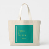 Minimalist Personalized Kissed by the Sun Tote Bag (Achterkant)