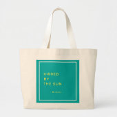 Minimalist Personalized Kissed by the Sun Tote Bag (Voorkant)