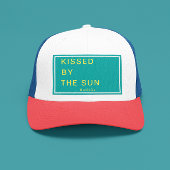 Minimalist Personalized Kissed by the Sun Trucker Pet