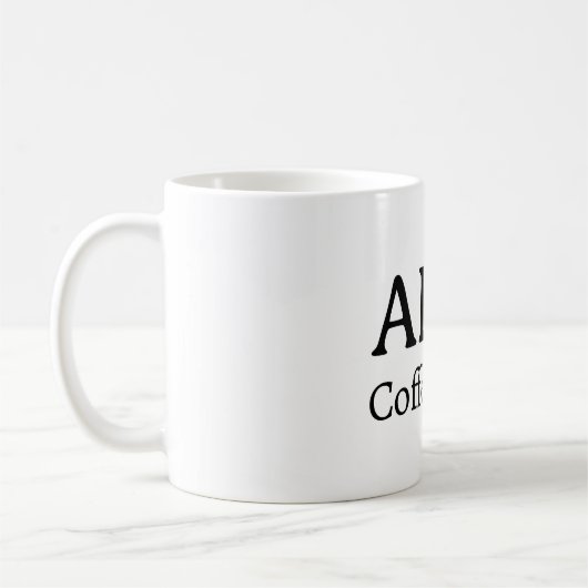 Minimalist Personalized Name Coffee Mug (Gauche)