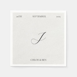 Minimalist, Personalized Napkins Servet