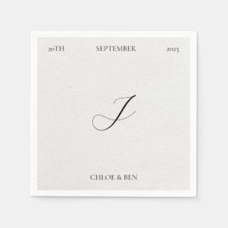 Minimalist, Personalized Napkins Servet
