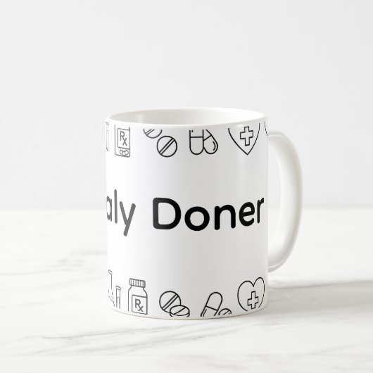 Minimalist Personalized Pharmacist Mug (Devant droit)