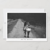 Minimalist Photo We Moved New Home Address Aankondiging (Voorkant)