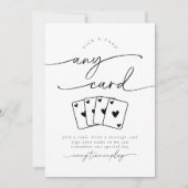 Minimalist Pick A Card Guestbook Sign Kaart (Voorkant)