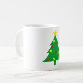 Minimalist Pine Tree Mug - Modern Abstract Christm (Devant gauche)