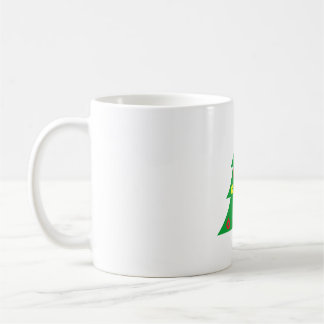 Minimalist Pine Tree Mug - Modern Abstract Christm Koffiemok