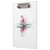 Minimalist Pink Blossom Water Ripple Clipboard Klembord (Links)