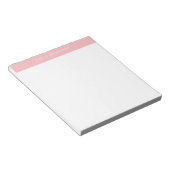Minimalist Pink Elegant Monogram Notitieblok (Schuin)