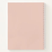 Minimalist Pink Typography Jaar Dankbaarheid Dagbo Notitieboek (Achterkant)