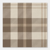 Minimalist Plaid in Cream and Taupe Behang (Voorkant)
