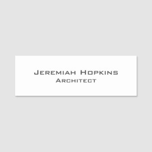 Minimalist Plain Architect Company Naamplaatje