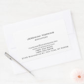 Minimalist Plain Architect Company Rechthoekige Sticker (Envelop)