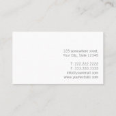 Minimalist Plain Red Songwriter Visitekaartje (Achterkant)