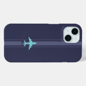Minimalist plane Case-Mate iPhone case (Achterkant (horizontaal))