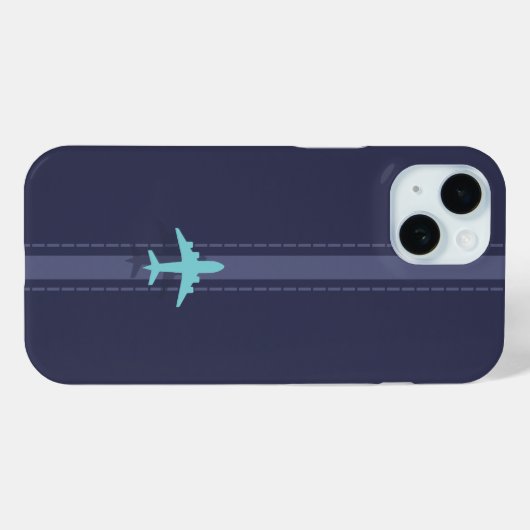 Minimalist plane Case-Mate iPhone case (Achterkant (horizontaal))