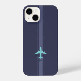 Minimalist plane themed iPhone 14 hoesje