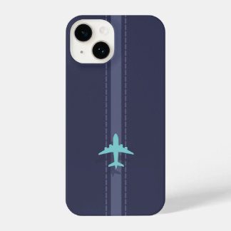 Minimalist plane themed iPhone 14 hoesje