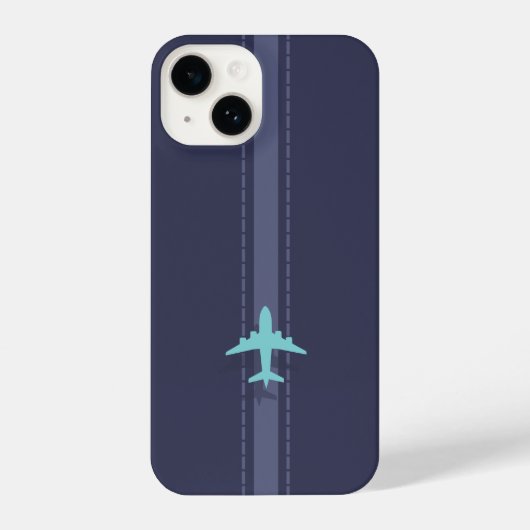 Minimalist plane themed iPhone hoesje (Achterkant)