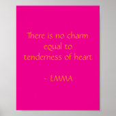 Minimalist poster Jane Austen Quote (Devant)