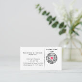 ​Minimalist Professional Business Card with QR Cod Visitekaartje (Staand voorkant)