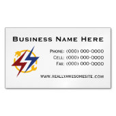 Minimalist Professional Electrician Magnet (devant)