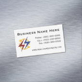 Minimalist Professional Electrician Magnet (In Situ)