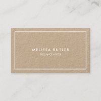 Minimalist Professional Elegant Kraft