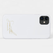 Minimalist Professional Gold Handwritten Script Case-Mate iPhone Case (Achterkant (horizontaal))
