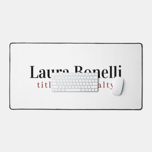 Minimalist Professional Modern Plain Name Title (Clavier et souris)