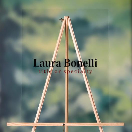 Minimalist Professional Modern Plain Name Title (Neutre)