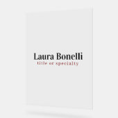 Minimalist Professional Modern Plain Name Title (Angle)