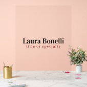 Minimalist Professional Modern Plain Name Title (Mariage)