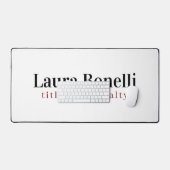 Minimalist Professional Modern Plain Name Title Bureaumat (Keyboard & Muis)