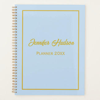 Minimalist Professionele Schattigee Poederblauw We Planner