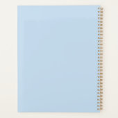 Minimalist Professionele Schattigee Poederblauw We Planner (Achterkant)