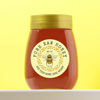 Minimalist Pure Rauw Honing 100% Natuurlijk Ongefi Labels