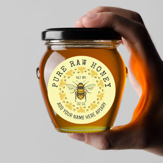 Minimalist Pure Rauw Honing 100% Natuurlijk Ongefi Labels